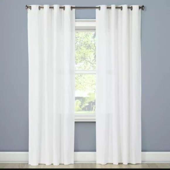 1pc Light Filtering Solid Window Curtain Panel - Threshold - Picture 1 of 3